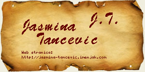 Jasmina Tančević vizit kartica